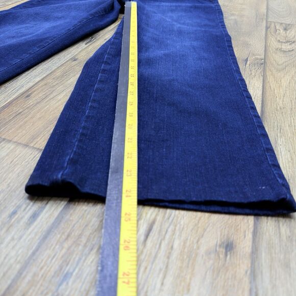 Talbots Jeans Womens 12 Wide Leg Button Denim Trouser High Rise - Picture 11 of 15